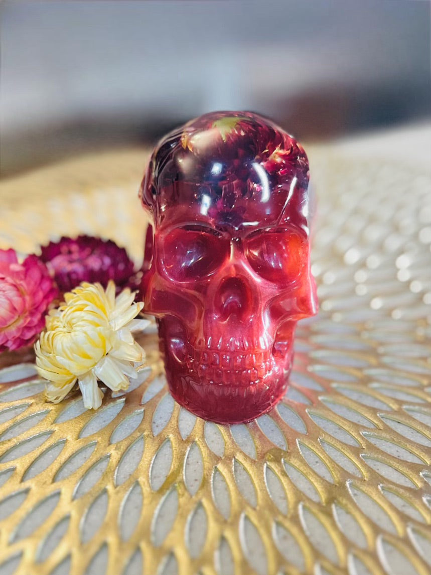 💀 Celestial Echoes: Resin Skull Collection