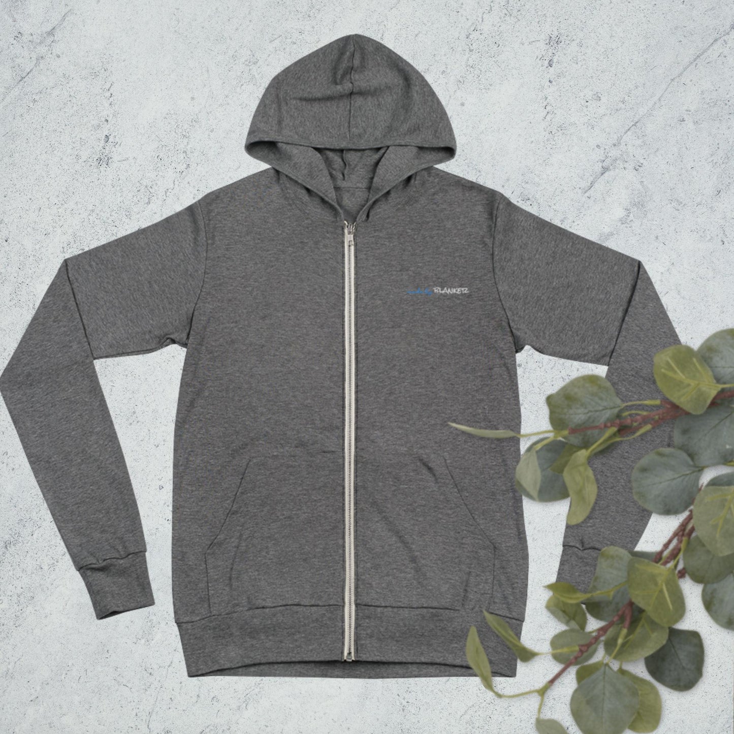 Unisex zip lightweight hoodie - Made by Blanker